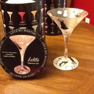 NIB Retired Lolita Martini Glass GlamourTini